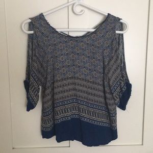 Printed summer blouse